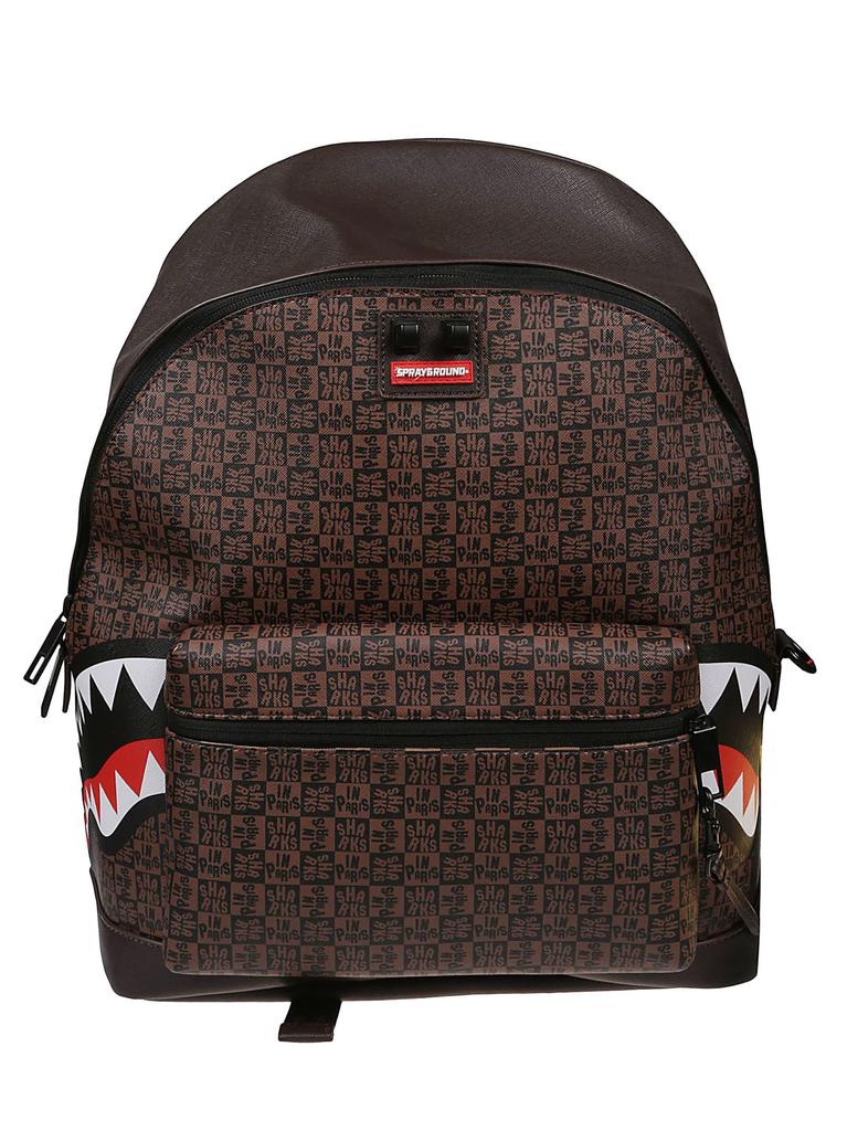 Sprayground Sharks In Paris Check Emperorer Side Backpack