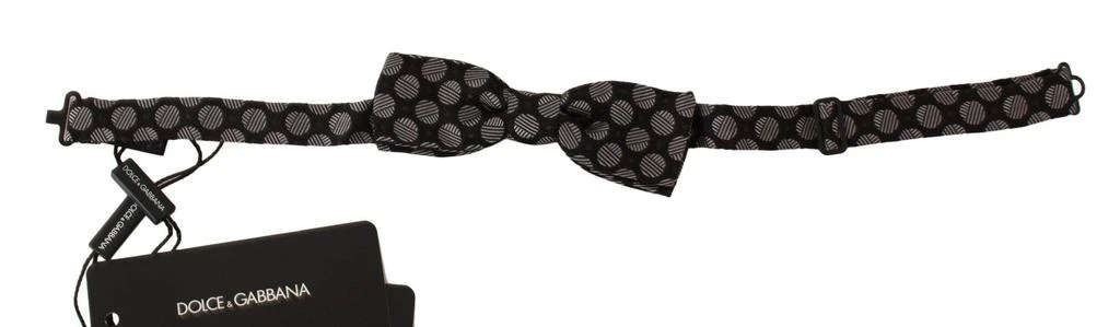 Dolce 
Gabbana Dolce 
Gabbana  Brown Silk Polka Dot Jacquard Men  Bow Tie Papillon 1