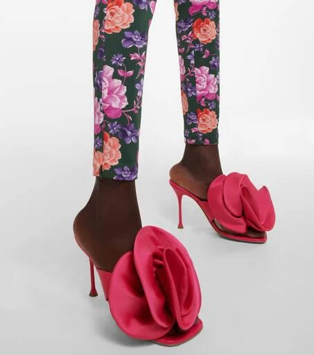 Magda Butrym Leather and satin sandals 4