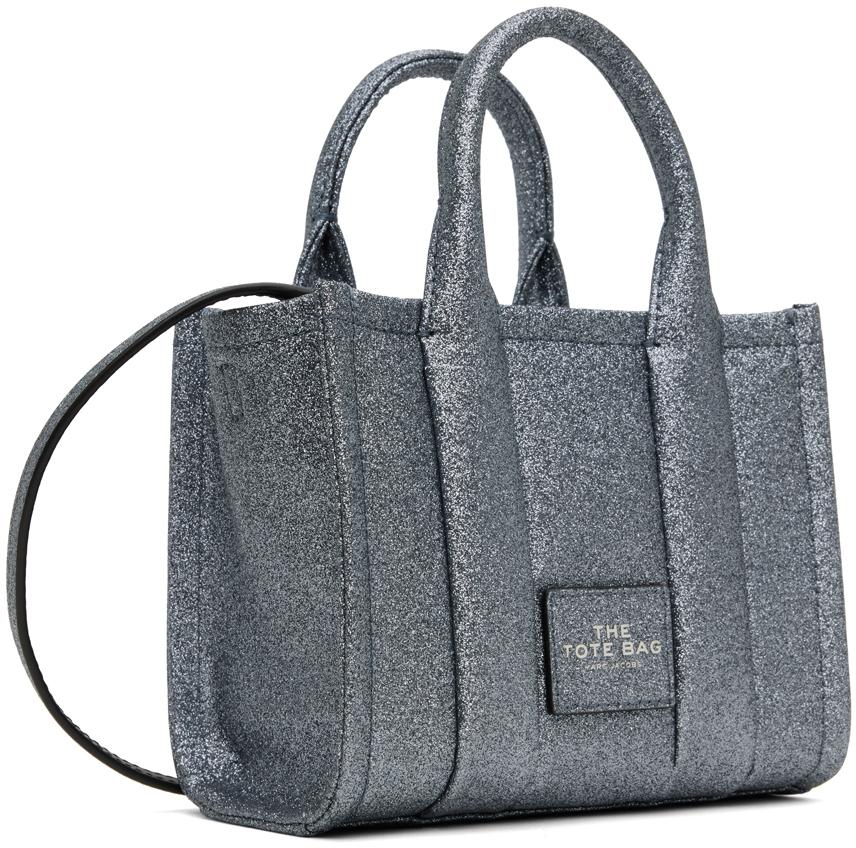 新品未使用 MARC JACOBS THE TOTE BAG グリッターシルバー Marc Jacobs Silver 'The Galactic Glitter Mini' Tote - Tote