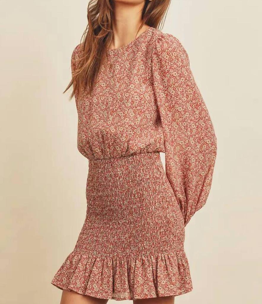 Dress Forum Dress Forum - Ditsy Floral Smocked Mini Dress