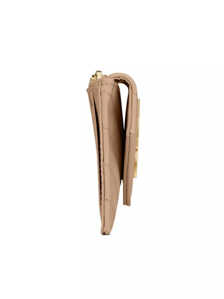Yves Saint Laurent Cassandre Matelassé Fragments Flap Card Case in Grain de Poudre Embossed Leather 3