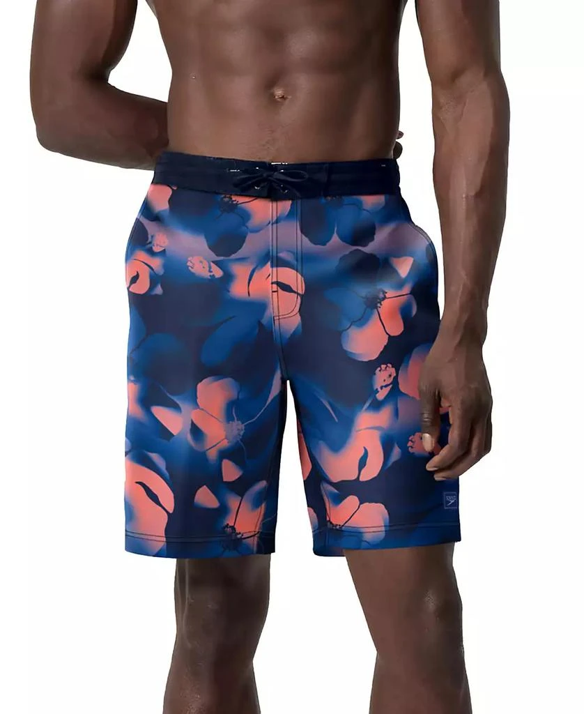 Speedo Men's Bondi Basin Abstract Print Drawstring 9" Boardshorts 1