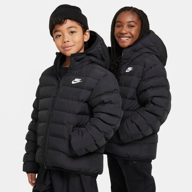 NIKE Kids' Nike Sportswear Lightweight Synthetic Fill Hooded Jacket 1