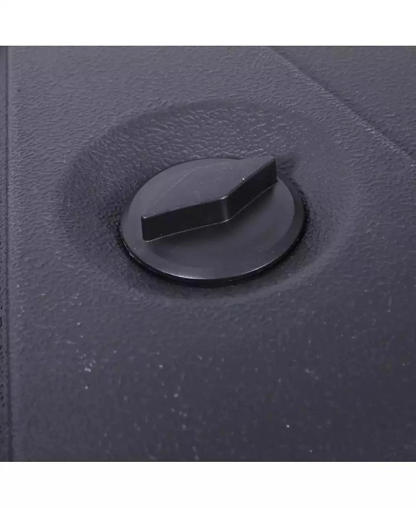 EMMA+OLIVER Harlan Weather And Impact Resistant Heavy Duty Universal Offset Umbrella Base With Built-In Wheels And Grooved Handles In Black 4