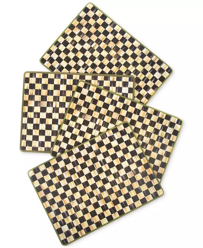 MacKenzie-Childs Courtly Check Cork-Backed Placemats, Set of 4 2