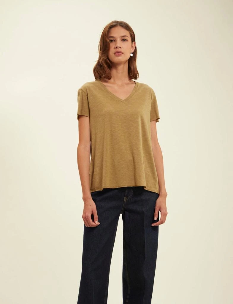 INES DE LA FRESSANGE PARIS Katalina khaki T-shirt 3