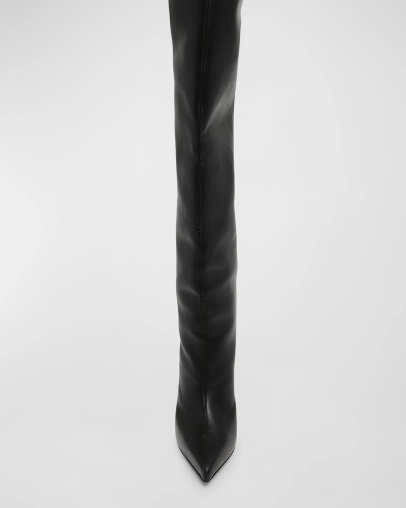 Alexander McQueen Armadillo Leather Over-The-Knee Boots 5