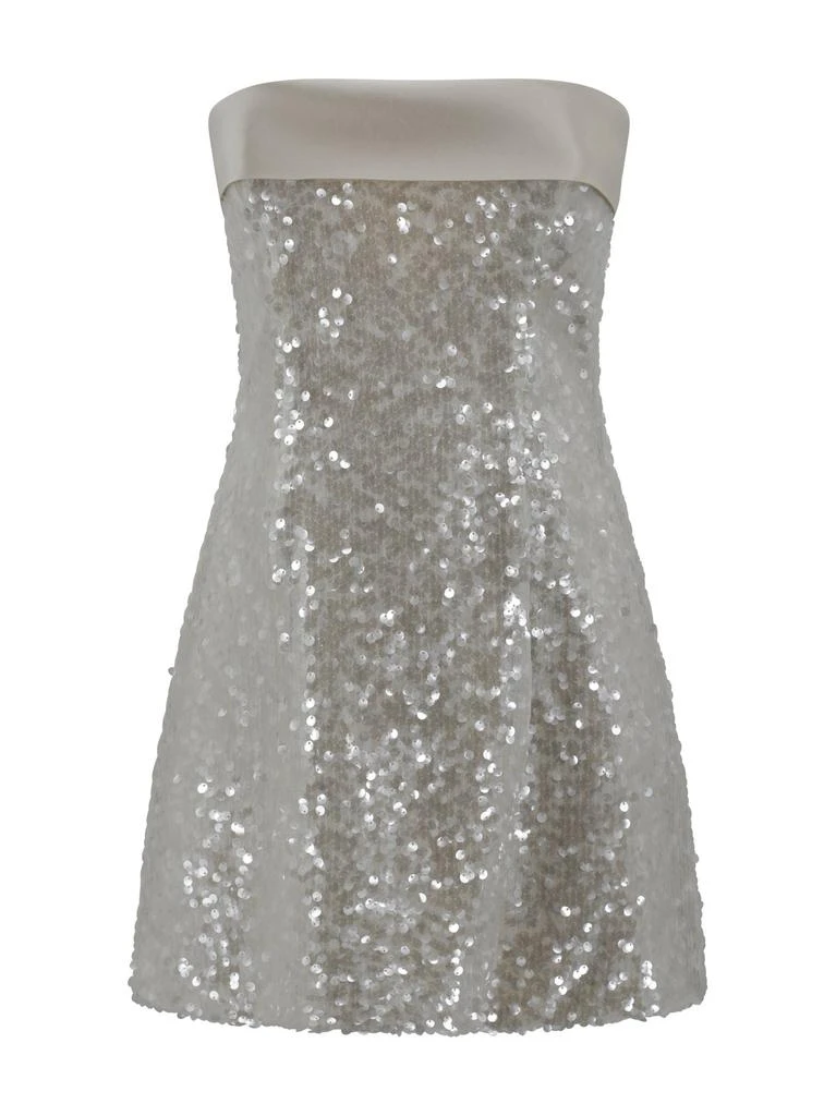 PHILOSOPHY di LORENZO SERAFINI Philosophy Di Lorenzo Serafini Paillettes Sheath Mini Dress 1