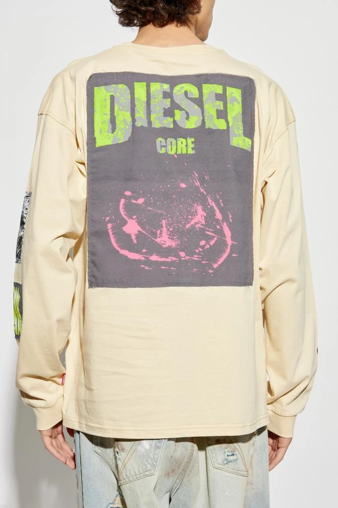 Diesel T-shirt T-BOXT-LS-SLITS-R5 4