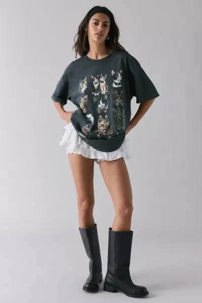 Kimchi Blue Kimchi Blue Cat Graphic T-Shirt Dress 1