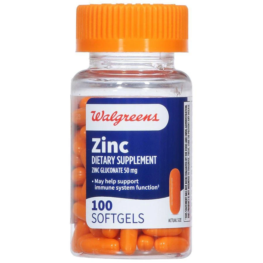 Walgreens Zinc 50 mg Softgels 1