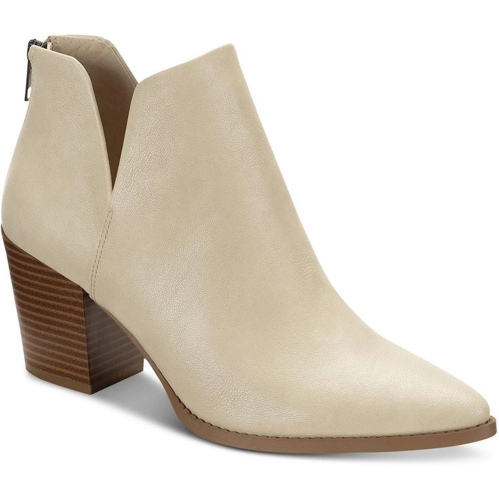 Sun + Stone Eliza Womens Faux Leather Almond Toe Ankle Boots 6