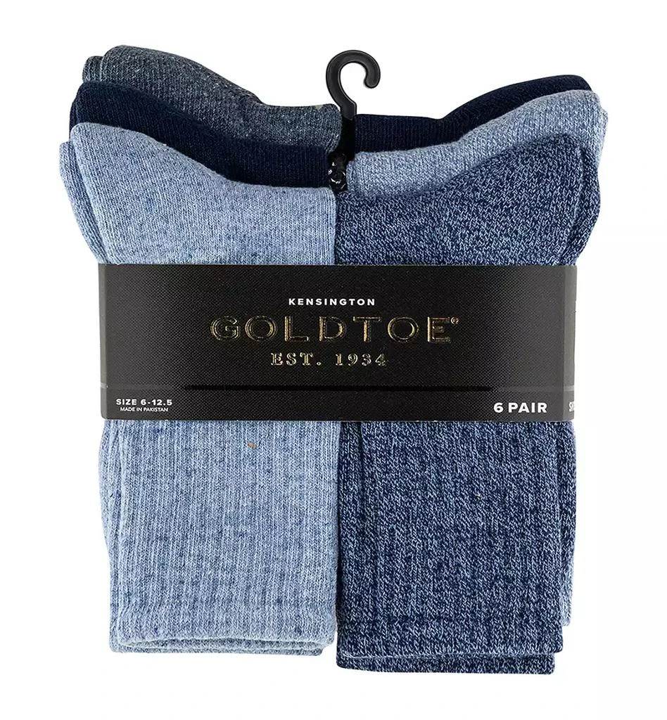 Men's 6-Pack Kensington Reinforced Toe Short Crew Socks  On Sale Now with  Up to 37% Off | Discover Exclusive Deals & Savings at BeyondStyle   Authentic Gold Toe underwear & socks|men's