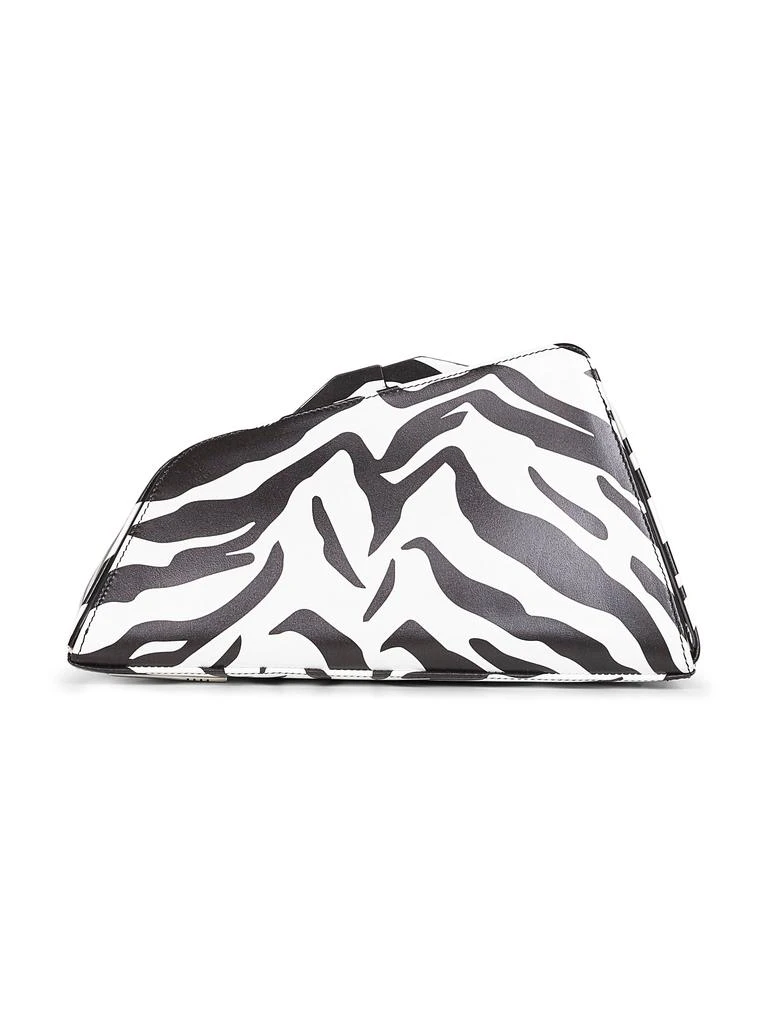 The Attico THE ATTICO | Black and white "8.30PM" oversized clutch bag | Women | PZ 3