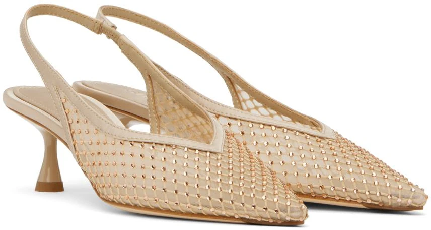 Studio Amelia Beige Razor 50 Heels 4