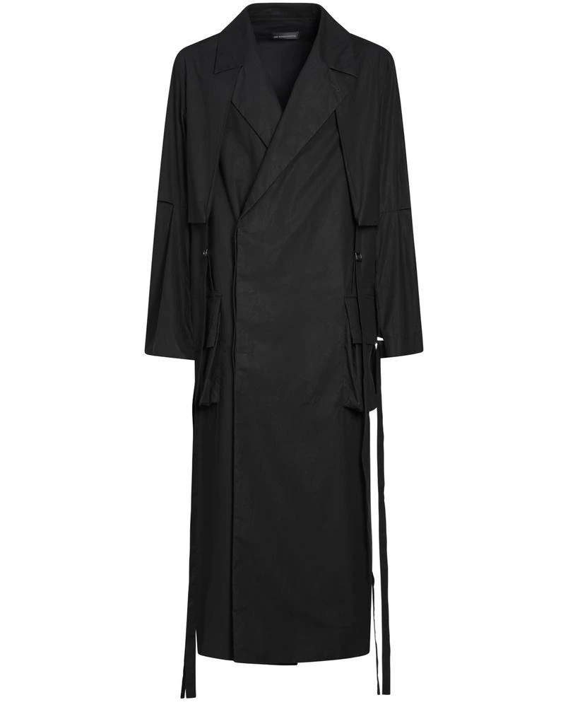 ANN DEMEULEMEESTER Ronny long trench coat oiled compact popeline 1