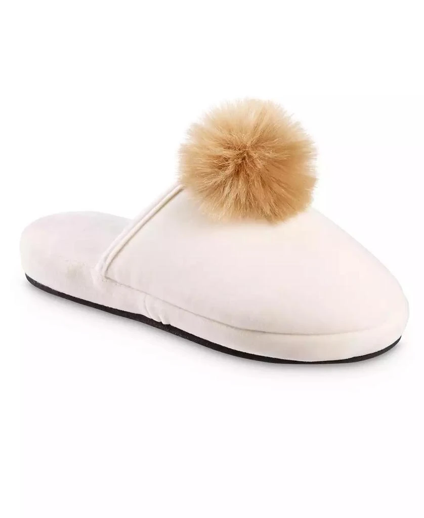 Isotoner Signature Women's Memory Foam Velour Valerie Wedge Slipper 1