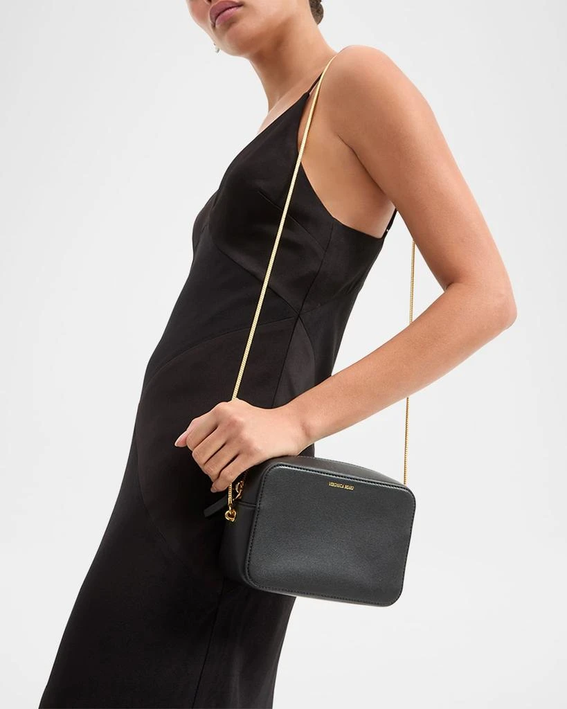 VERONICA BEARD Boxy Chain Leather Crossbody Bag 6