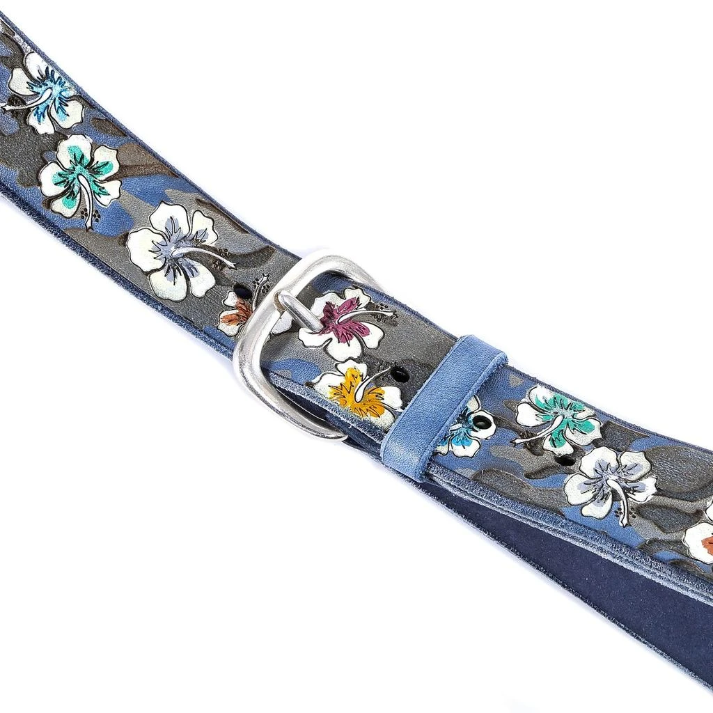 Orciani Orciani Floral Motif Square Buckle Belt 2