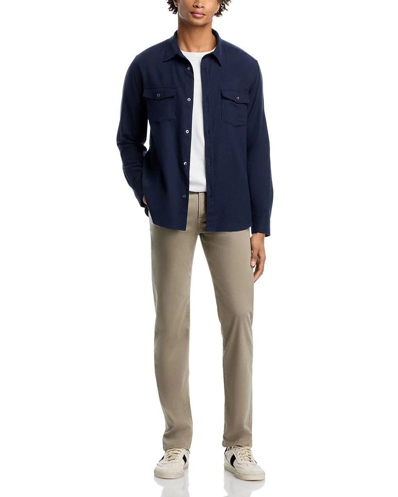 FRAME Cotton & Merino Wool Regular Fit Button Down Shirt 2