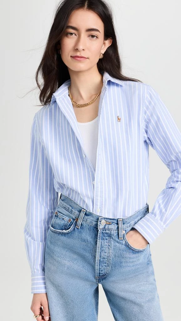 Ralph Lauren Cotton Oxford Long Sleeve Button Down