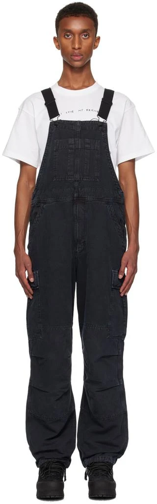 Carhartt WIP Black Cargo Bib Overalls 1