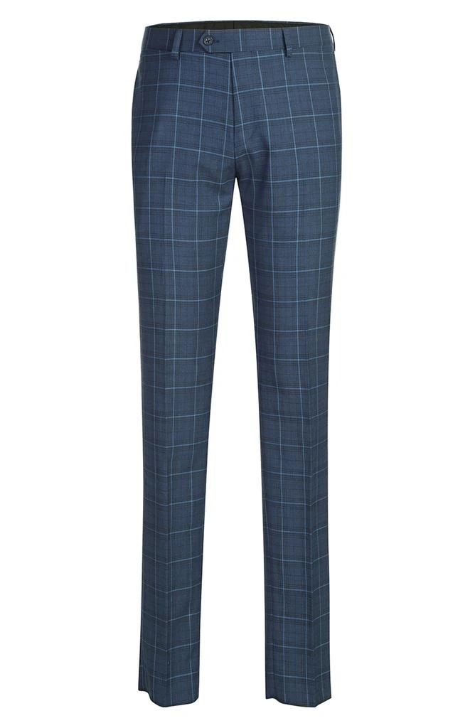 English Laundry Windowpane Blue Mélange Suit 9