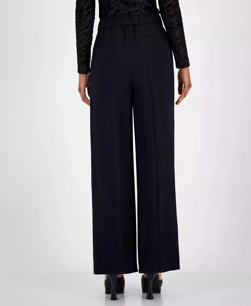 Bar III Women's High-Rise Wide-Leg Zip-Front Pants, Created for Macy’s 3