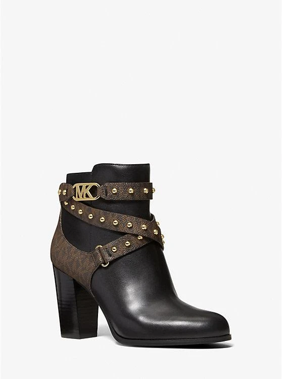Michael Kors Kincaid Studded Logo Trim Ankle Boot 1