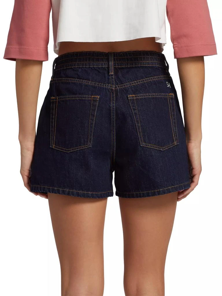 Still Here Ames High-Rise Denim Shorts 5