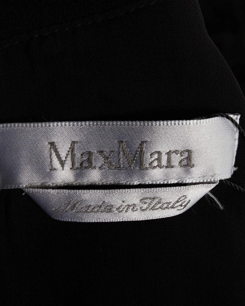 Max Mara Max Mara Long Sleeve Dress in Black Triacetate 4