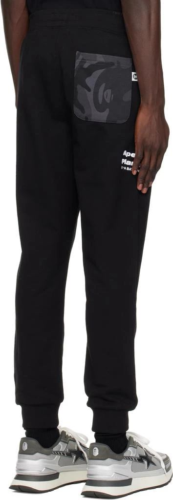 AAPE by A Bathing Ape Black AAPE Main Sweatpants 3