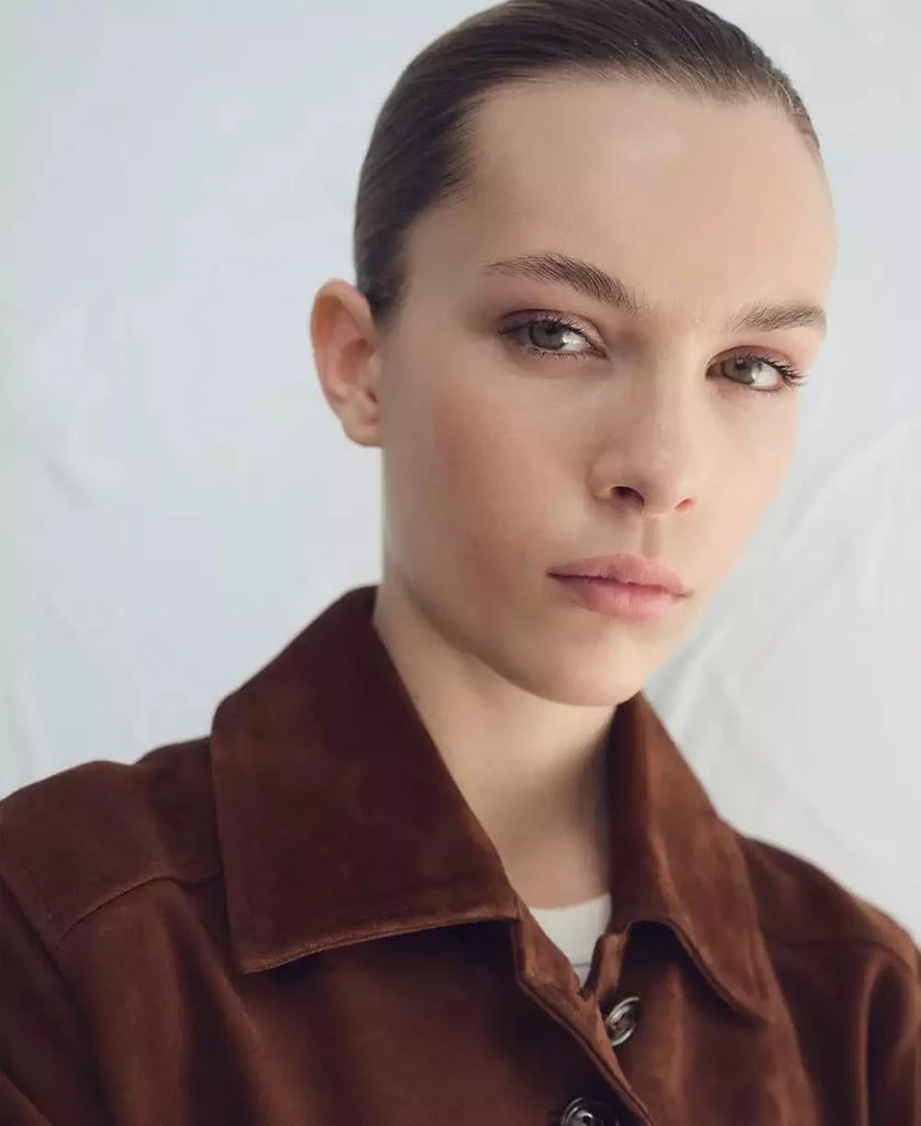 Mango Women
s Suede Buttons Jacket 4