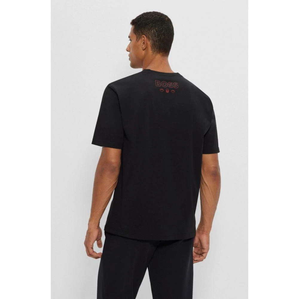 Hugo Boss x NFL stretch-cotton T-shirt with collaborative branding 4