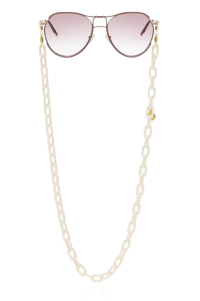Linda Farrow Linda Farrow Logo-Charm Detailed Eyewear Chain 2
