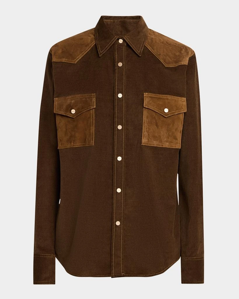 TWP Cowboy Take Me Away Micro Cord Shirt 1
