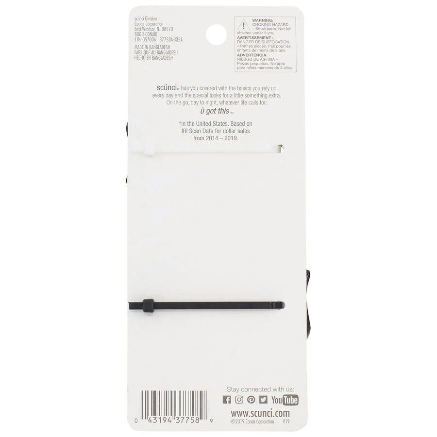 Scunci No-Slip Grip Large Octopus Claw/Jaw Clips 2