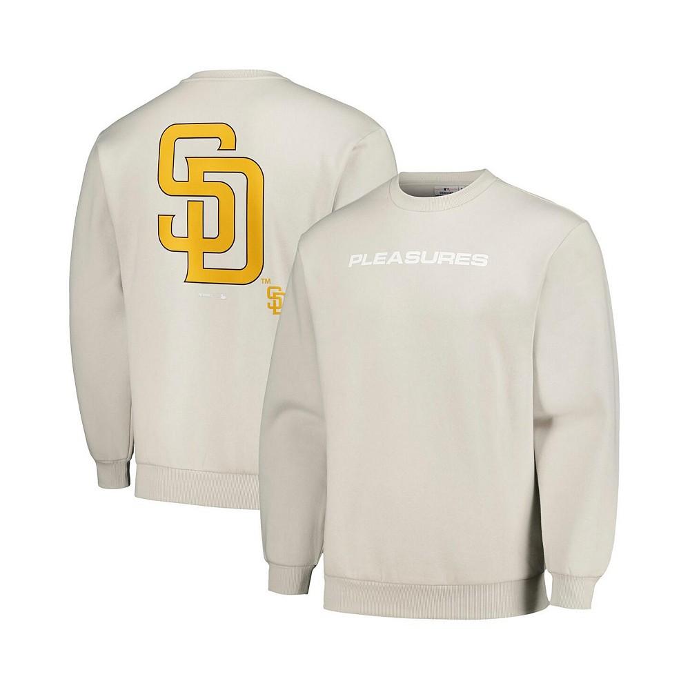 PLEASURES Men's Gray San Diego Padres Ballpark Pullover Sweatshirt