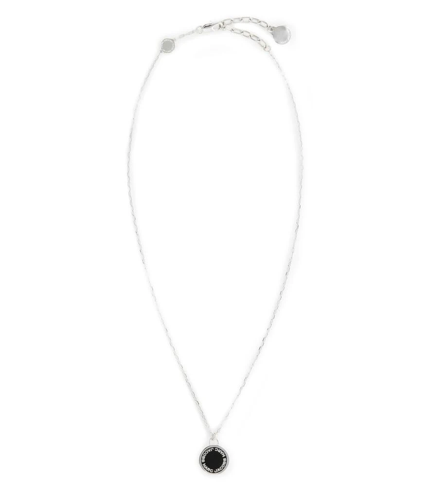 Marc Jacobs Logo Disc Enamel Logo Disc Pendant Necklace