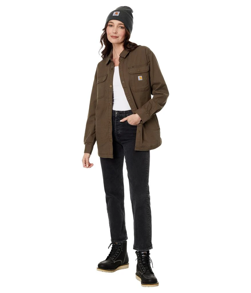 Carhartt Rugged Flex® Loose Fit Canvas Fleece-Lined Shirt Jacket 4