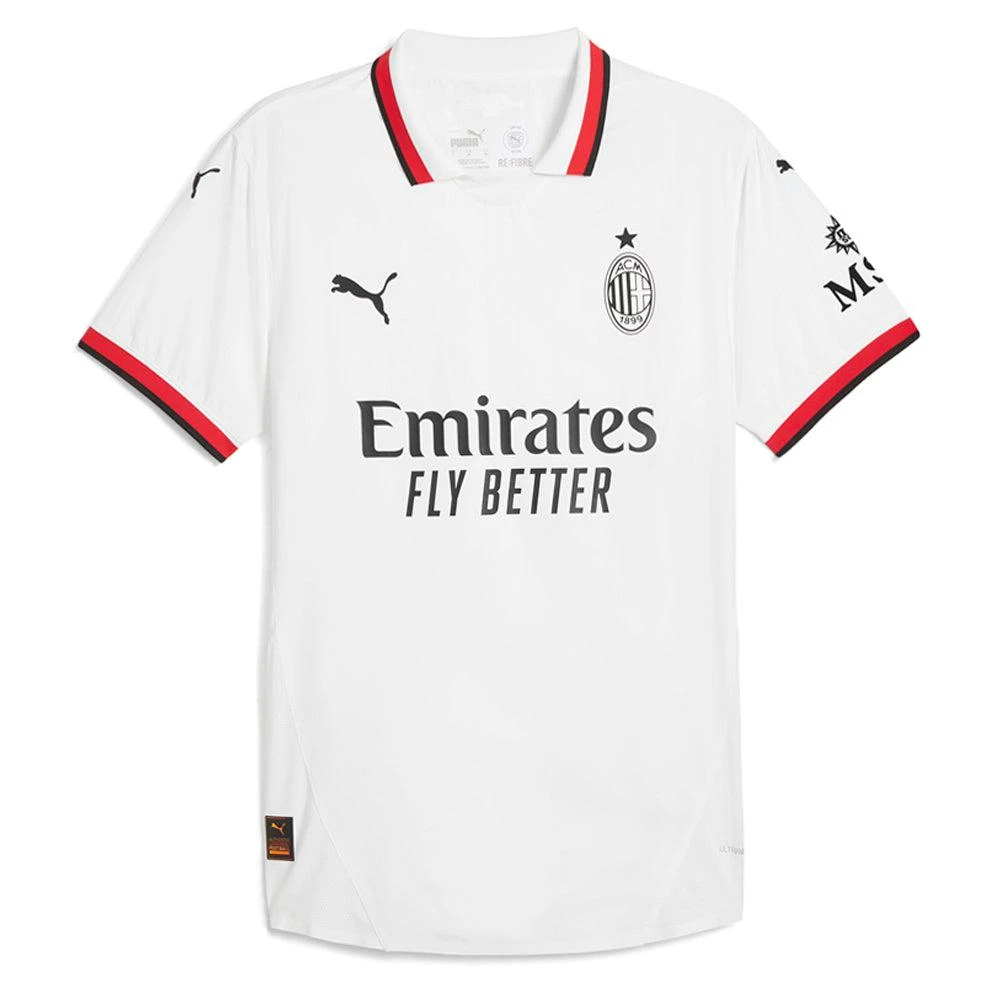 Puma AC Milan Away Authentic Collared Short Sleeve Soccer Jersey 3
