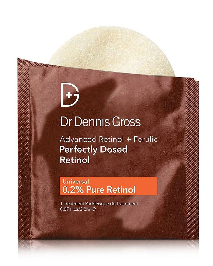 Dr. Dennis Gross Advanced Retinol + Ferulic Perfectly Dosed Retinol Peel (Universal 0.2% Pure Retinol), Set of 8 1
