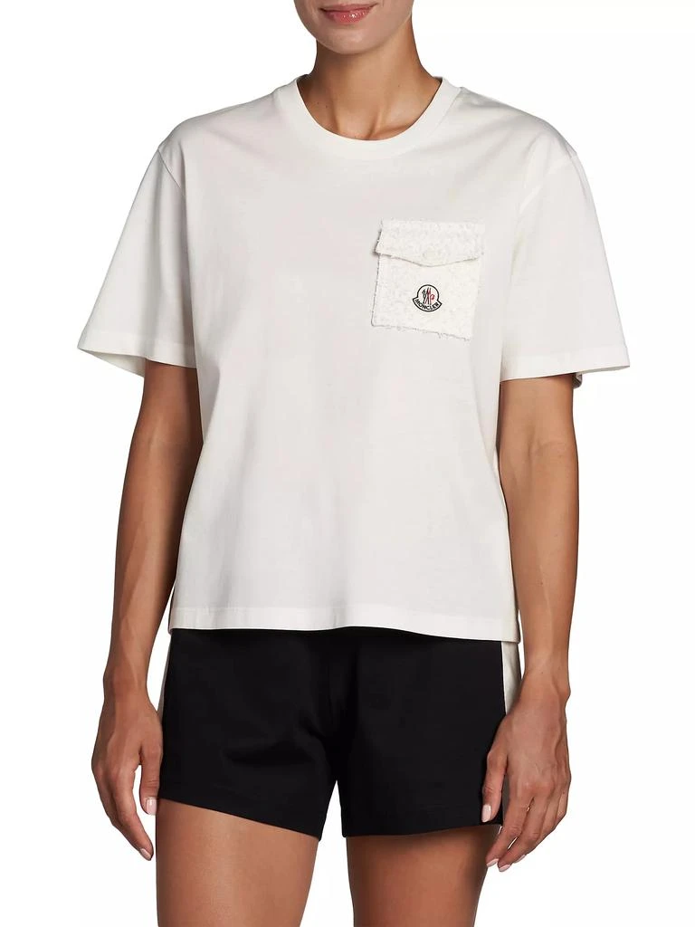 Moncler Logo Cotton-Blend Short-Sleeve T-Shirt 3