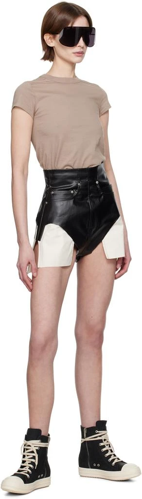 Rick Owens Black Hollywood Bull Leather Sneakers 5