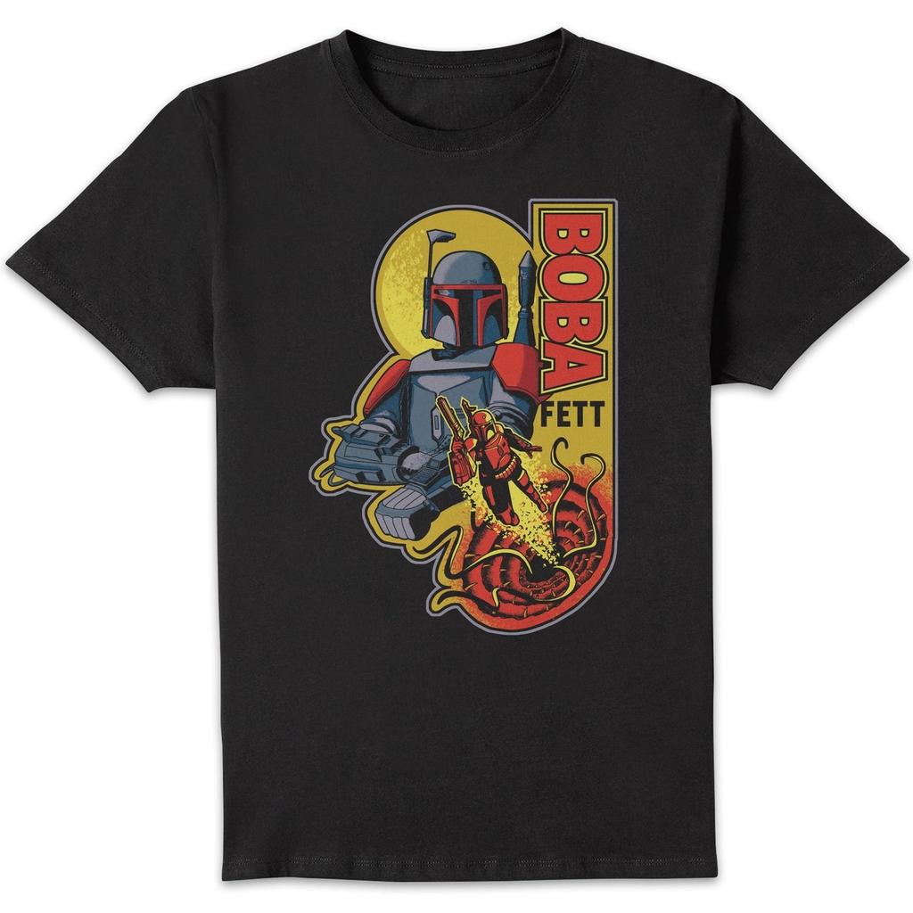 Star Wars Star Wars Boba Multicolour Unisex T-Shirt - Black