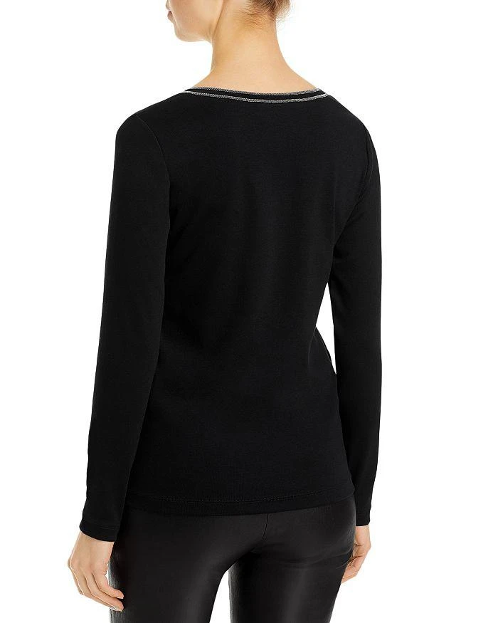 Fabiana Filippi Scollo V Neck Long Sleeve Tee 2