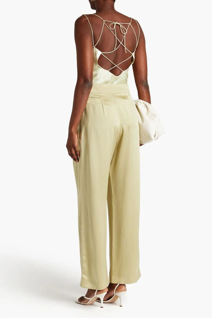 ROKSANDA Nixie draped crinkled-satin camisole 3