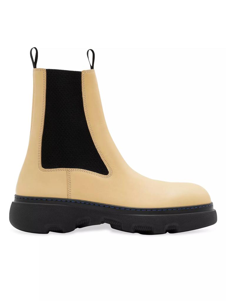 Burberry Creeper Leather Chelsea Boots