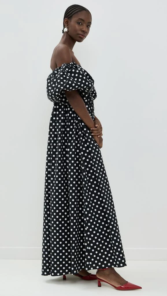 CAROLINE CONSTAS Emilia Ruched Empire Maxi Dress 4
